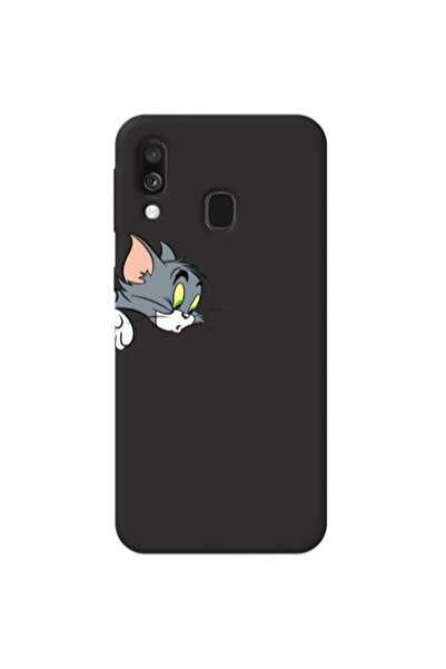 Other Samsung A40 Tom 1 Black Colored Silicone TPU Θήκη