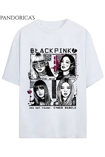 Grafftee Clothing BLACKPINK Tasarım Serisi Yazılı Baskılı Unisex Pamuklu Tişört