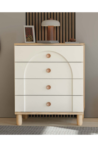 miracool Papatya 4 Çekmeceli Şifonyer / Komple MDF / Modern Tasarım