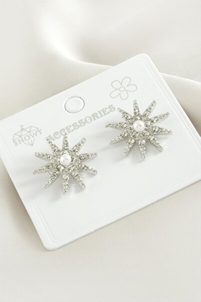 Angel Of Life Star Pearl Stone Metal Earrings