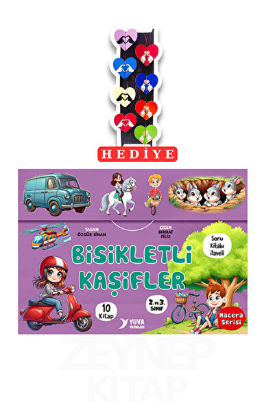 Yuva Yayınları 2. ve 3. Sınıflar İçin Bisikletli Kaşifler 10 Kitap Set (8'li ...