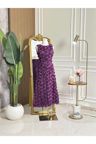 vanus fashion 7252 - فستان سهرة ميدي