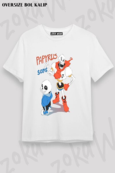 ZOKAWEAR Μπλουζάκι Unisex Loose Fit Undertale Sans v8 με στάμπα
