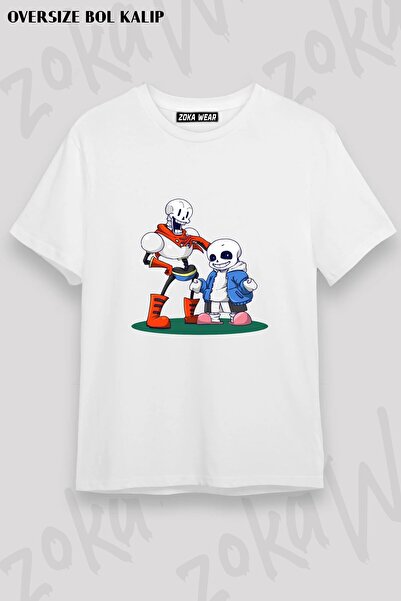 ZOKAWEAR Μπλουζάκι Unisex Loose Fit Undertale Sans v28 με στάμπα