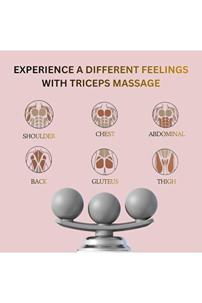 ARABIQO Fascial Massager Deep Tissue Percussion Massager for Muscle Pain Relief, 9 Interchangeable Heads
