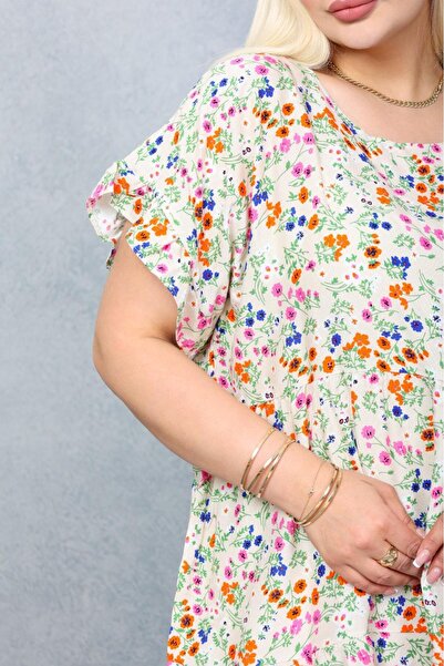 mervemoda Women Summer Plus Size Dress
