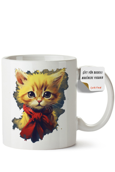 ET ERTAPASSAGE original creative designs Cat Design Printed Porcelain Mug (Do...