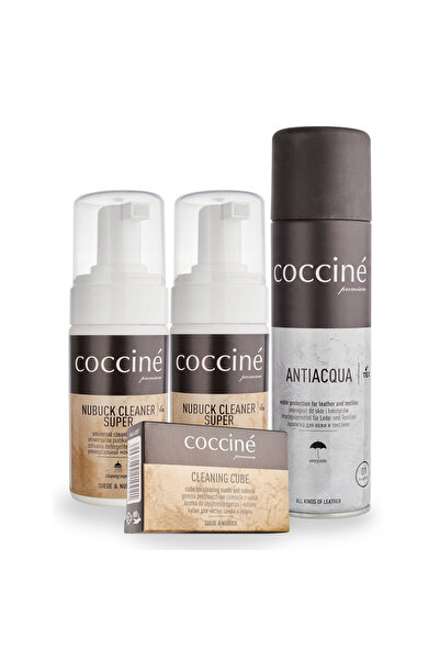 Coccine Kit 4 in 1 pentru curatarea si impregnarea incaltamintei, Coccine, Nu...