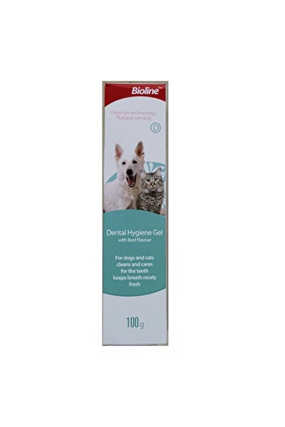 Bioline Kedi ve Köpek Biftek Aromalı Ağız Bakım Jeli 100gr
