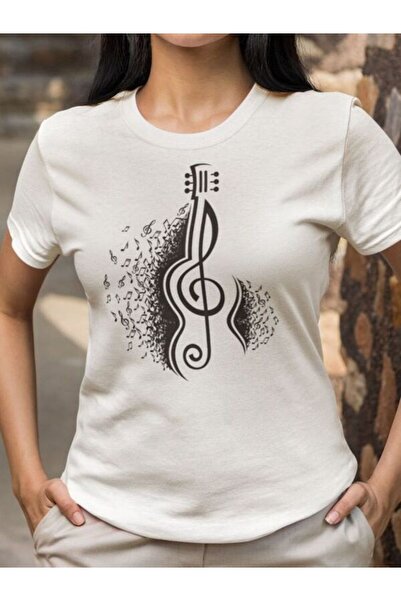 COZYWEAR Music Themed Printed Women's T-Shirt