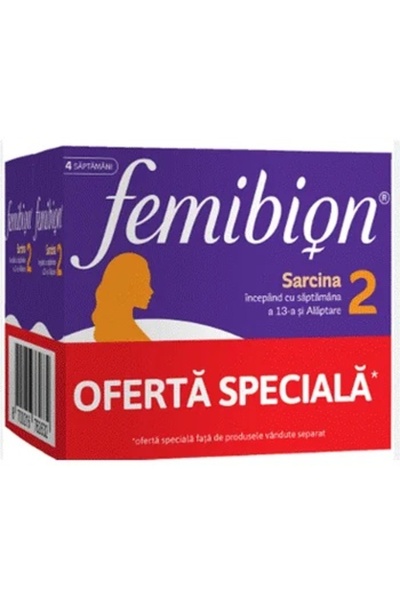 Procter & Gamble Pachet Femibion 2 Sarcina si Alaptare, 2x 28 comprimate + 28...