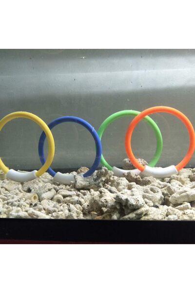 LRS STORE Colorful 4-Piece Underwater Game Diving Tutorial Pool Sea Toy Stand...