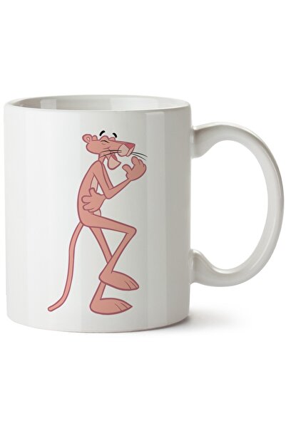 ET ERTAPASSAGE original creative designs Pink Panther Printed Porcelain Mug, ...