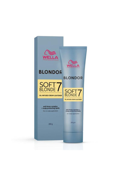 Wella Professionals Crema Decoloranta pentru Par - Blondor Soft Blonde 7 Oil-...
