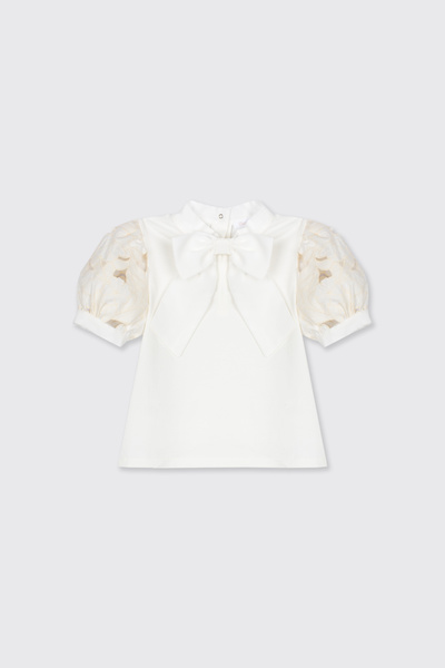 Panço Patachou Girl's Ecru T-Shirt