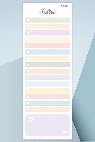 Ficksy To-Do List - 50 Sheets - 10.5*29.7 cm - to Do List - Checklist - Check...