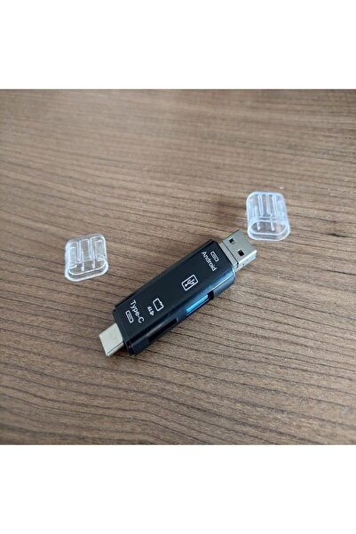 EBG Elektronik 3in1 Otg Çevirici Kart Okuyucu Type-C ve Micro USB Bağlantı il...