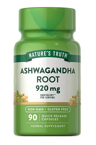 Nature's Truth أشواغاندا 920 ملغ، 90 كبسولة هلامية، مكمل عشبي لدعم التوازن وا...