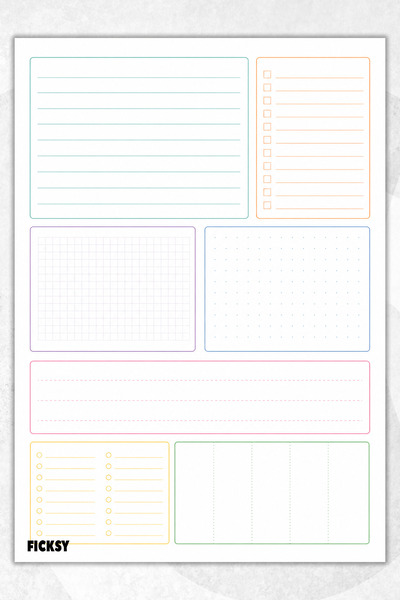 Ficksy Timeless Multi-Purpose Daily Weekly Monthly Planner - A4 Size To Do - ...