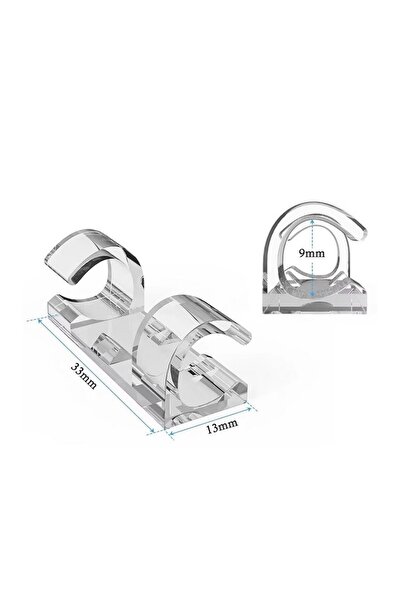 ChillOutlet Set 100 organizatoare de cabluri autoadezive