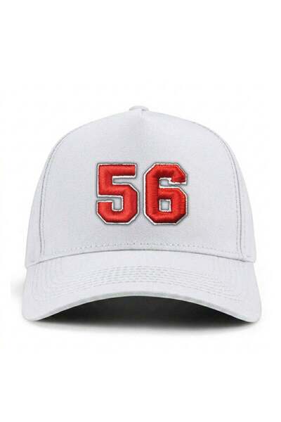 PataCute Number 56 (Embossed) Molded Baseball Cap