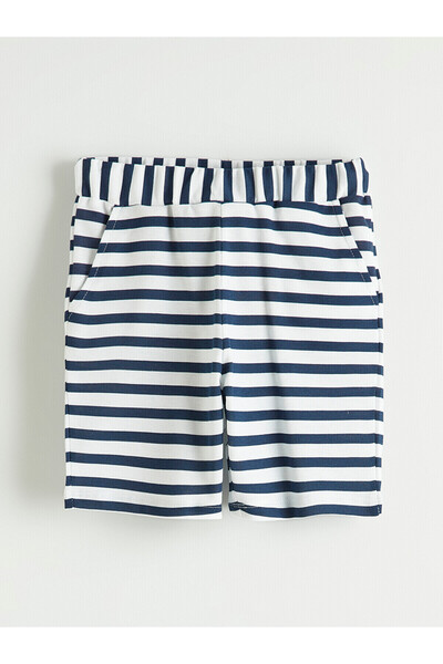LC Waikiki Vizyon New Season Striped Boys' Pique Shorts