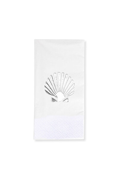 Story 33X33 cm Silver Foil Perla Oyster Shell Sea Marine Patterned 16-Piece 1...