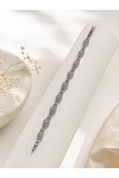 Archhazel Jewelery Zircon Stone Vintage Tennis Bracelet Silver Color