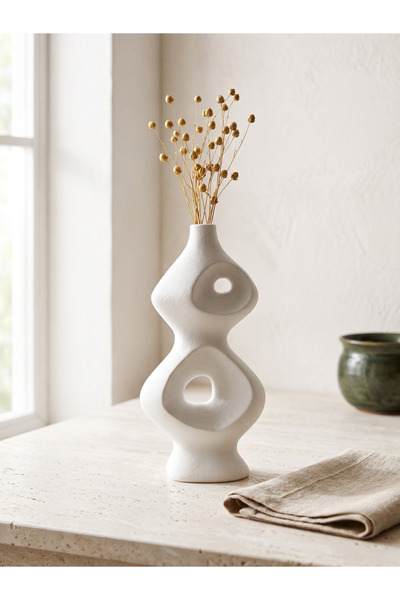 Elana Design Balance Dekoratif Vazo | Modern Organik Tasarım Vazo | Salon ve ...