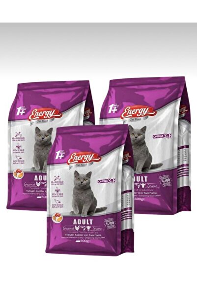 Energy Somonlu Yetişkin Kedi Maması 500 Gr 4 Adet