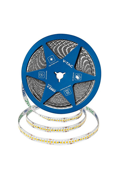 V-TAC Bandă LED 10mm SMD2835 18W/m 24V IP20 10m 6500K CRI90 1950 lm/m