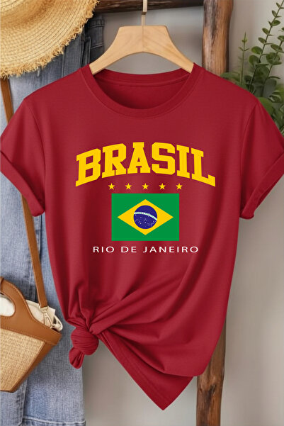l'eivor Brazil Printed Women's Cotton T-Shirt