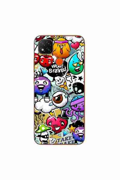 OEM Husa compatibila cu Xiaomi Redmi 9C, 9C NFC Silicon Gel Tpu Model Pop Art...