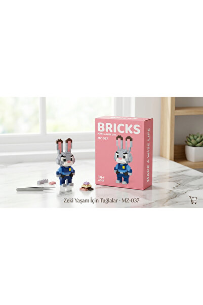 Lisinya Mini Bricks Figür – Parçalı Yapı Oyuncağı – Tavşan LSNTKN-RS4937