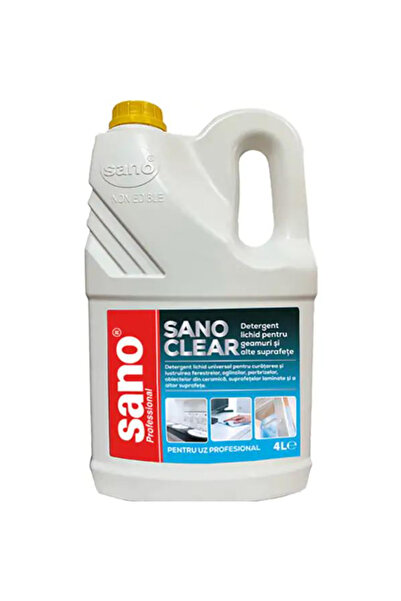Sano Detergent pentru Geamuri – Professional Clear, 4000 ml
