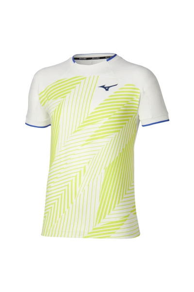 MIZUNO Stargazer Graphic Men's T-Shirt White / Yellow