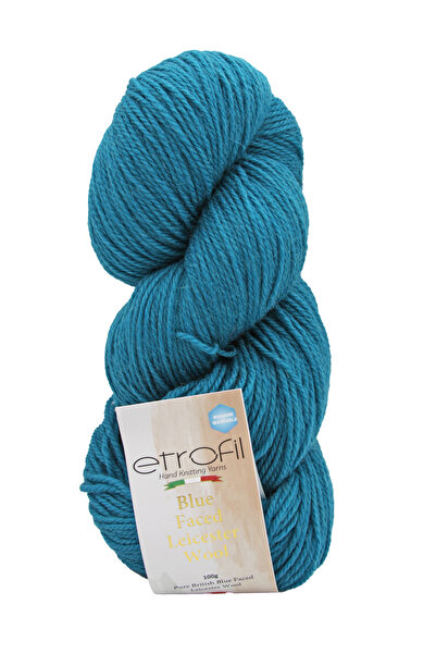 Etrofil Pređa za pletenje Blue Faced Leicester Petrol Blue 100% vuna 100g 240...