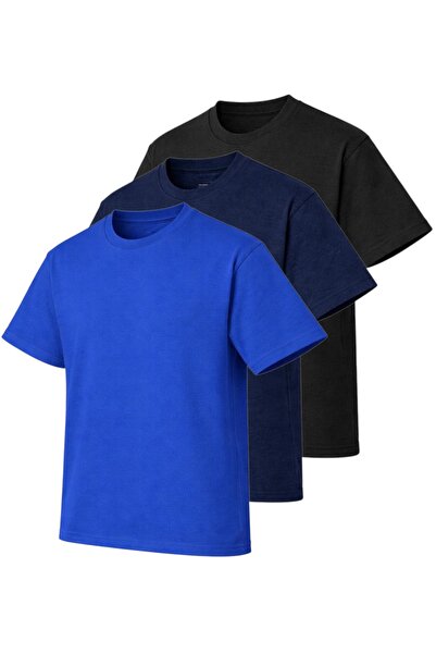 pandy Oversize 3-Pack Basic Single Jersey T-Shirt