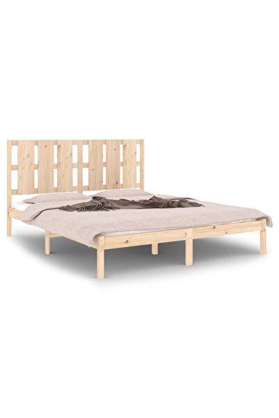 vidaxl Cadru de pat King Size, 150x200 cm, lemn masiv