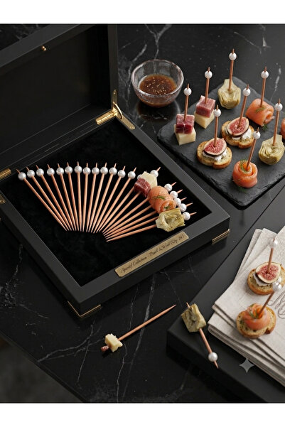 parıltı organizasyon 50 Adet Nişan Söz İncili Kürdan - İncili Kokteyl Kürdanı...