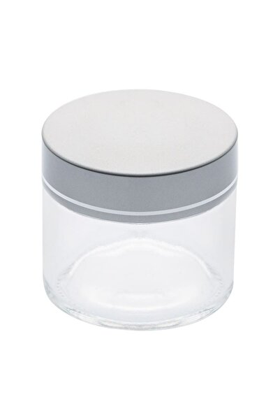 OEM Borcan de depozitare din sticlă, cu capac din aluminiu, 50 ml, practic pe...