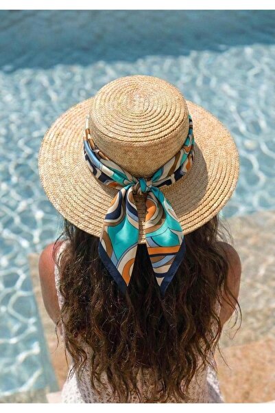 LAGRANZE Design 2-in-1 Women's Straw Hat with Shawl That Can Be Attached to t...