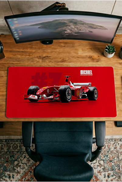 Halura F1 Racing 30X70 Patterned Digital Printed Gamer Mousepad XXL with Non-...