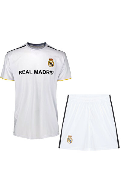 Real Madrid Set Echipament Fotbal Oficial KIT ATACK JUNIOR, Copii, Marime 140...