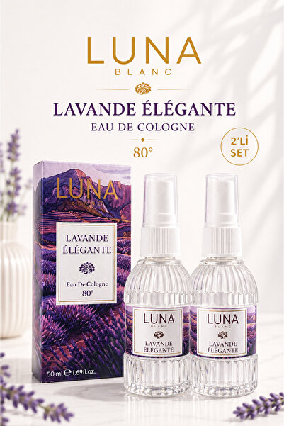 Lavanta Kolonyası 2 Adet, 50 ml - Lavande Élégante Eau De Cologne 80°
