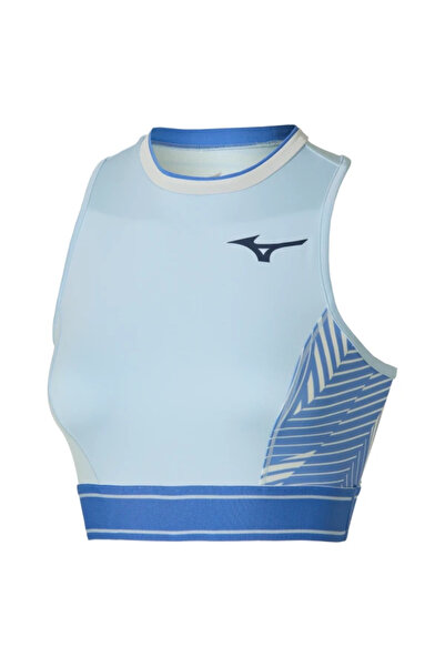 MIZUNO Stargazer Crop Top Women's T-Shirt White / Blue