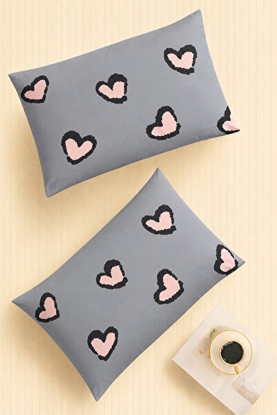 İQON |   Pattern |   Ranforce 2-Piece Pillowcase Set |   Dream Salmon
