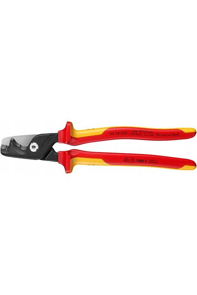 Knipex 95 18 225 Clește tăietor de sârmă StepCut pentru fire CuAl, gradat
