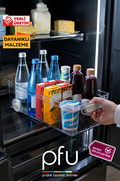 PFU Pratik Faydalı Ürünler Buzdolabı Organizeri | Tekerlekli Buzdolabı Organi...
