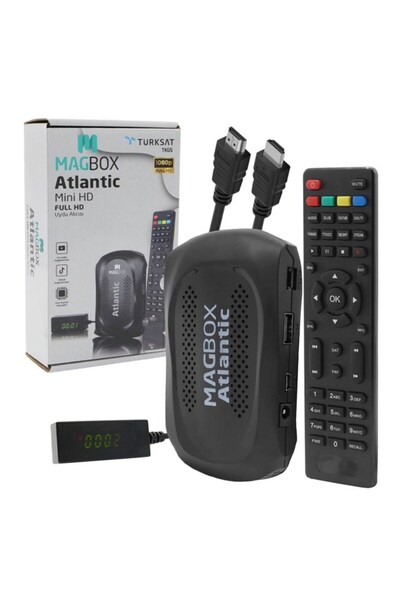 MAGBOX Atlantic Display Gözlü Tkgs'li 1080P Full HD Mini Uydu Alıcısı